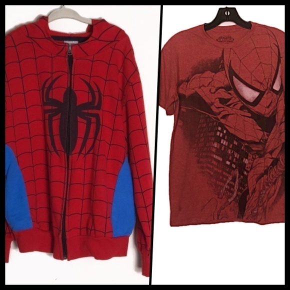 Marvel | Spiderman Hoodie & T-Shirt Bundle 6 year - Picture 1 of 8